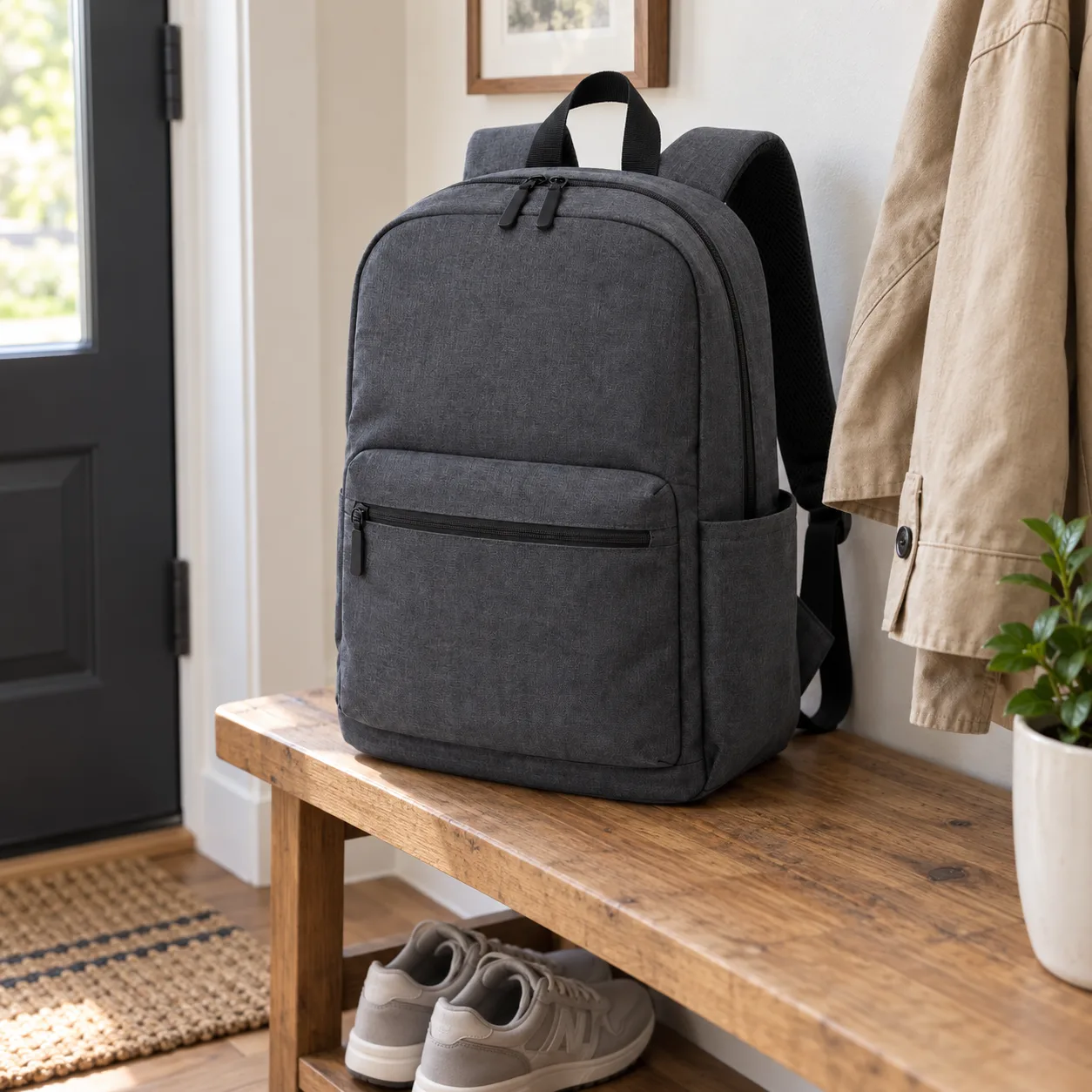Backpack ready for the commute